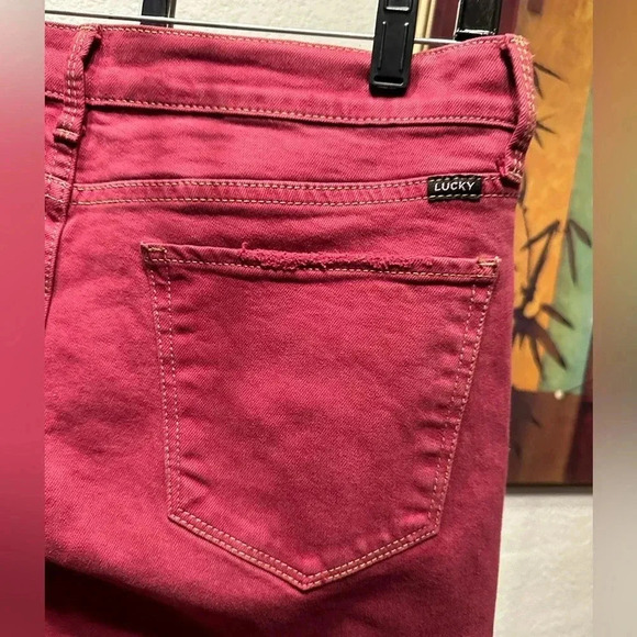 Lucky Brand Ava skinny maroon jeans size 8/29 - Picture 8 of 13